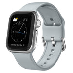 Pin Buckle Silicone Watch Band, For Apple Watch 38mm