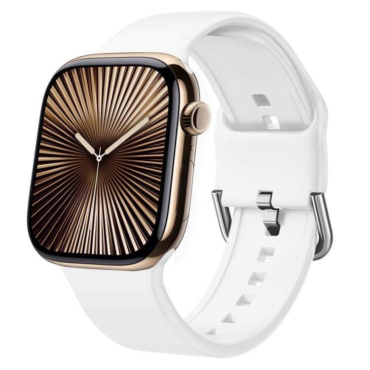 สายรัดนาฬิกาซิลิโคนหัวเข็มขัด สำหรับ Apple Watch Series 10 ขนาด 46 มม.