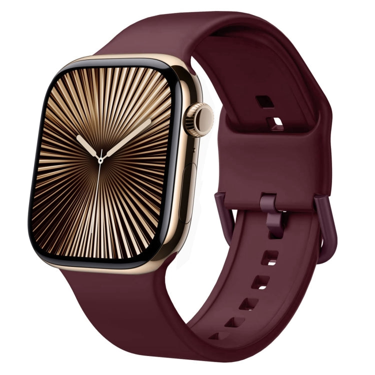 สายรัดนาฬิกาซิลิโคนหัวเข็มขัด สำหรับ Apple Watch Series 10 ขนาด 46 มม.