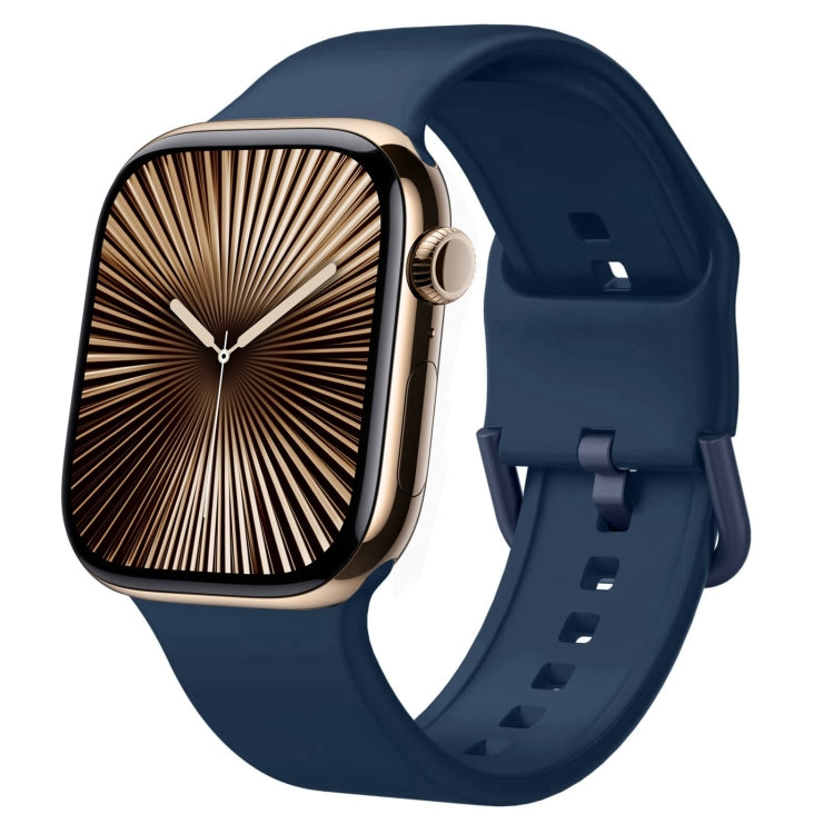 สายรัดนาฬิกาซิลิโคนหัวเข็มขัด สำหรับ Apple Watch Series 10 ขนาด 46 มม.