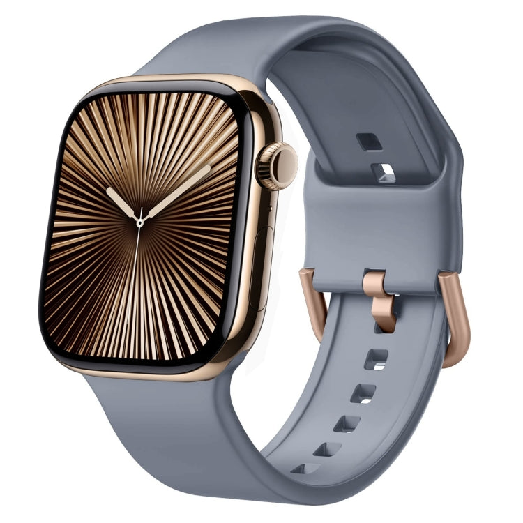 สายรัดนาฬิกาซิลิโคนหัวเข็มขัด สำหรับ Apple Watch Series 10 ขนาด 46 มม.