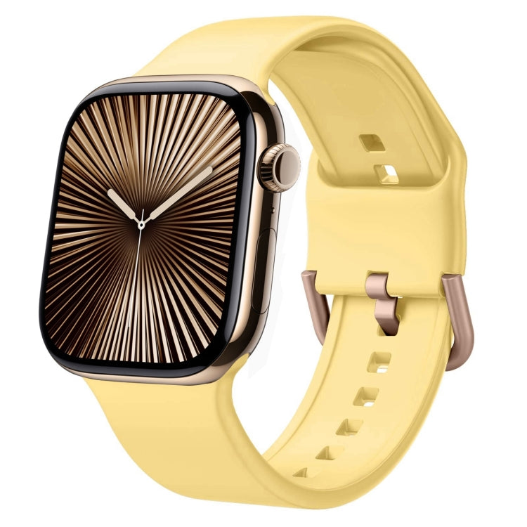 สายรัดนาฬิกาซิลิโคนหัวเข็มขัด สำหรับ Apple Watch Series 10 ขนาด 46 มม.