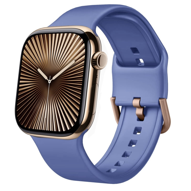 สายรัดนาฬิกาซิลิโคนหัวเข็มขัด สำหรับ Apple Watch Series 10 ขนาด 46 มม.
