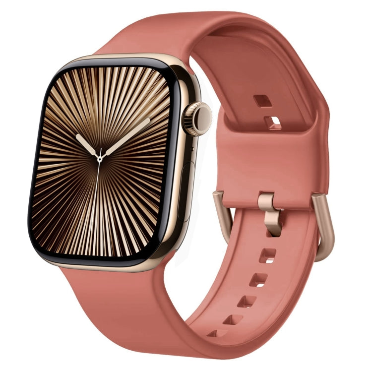 สายรัดนาฬิกาซิลิโคนหัวเข็มขัด สำหรับ Apple Watch Series 10 ขนาด 46 มม.