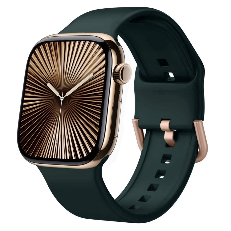 สายรัดนาฬิกาซิลิโคนหัวเข็มขัด สำหรับ Apple Watch Series 10 ขนาด 46 มม.