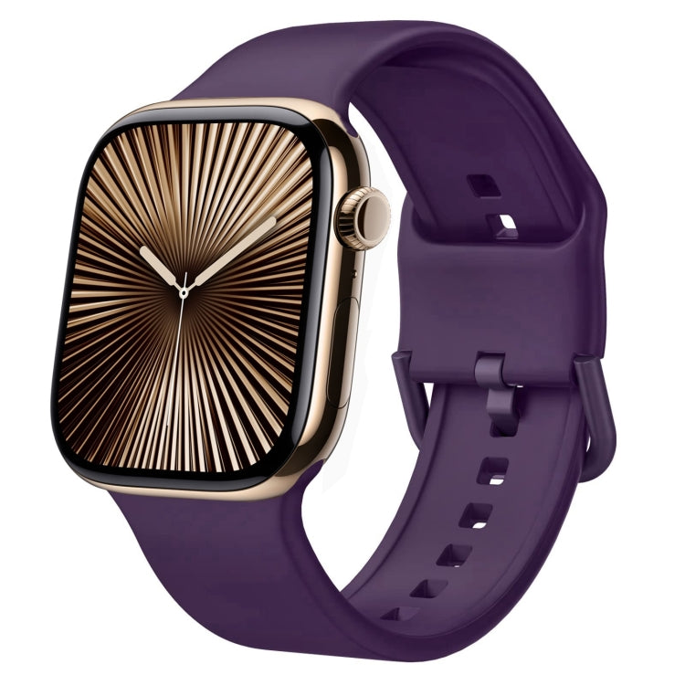 สายรัดนาฬิกาซิลิโคนหัวเข็มขัด สำหรับ Apple Watch Series 10 ขนาด 46 มม.