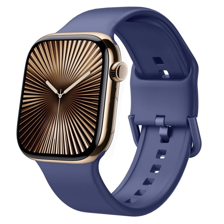 สายรัดนาฬิกาซิลิโคนหัวเข็มขัด สำหรับ Apple Watch Series 10 ขนาด 46 มม.