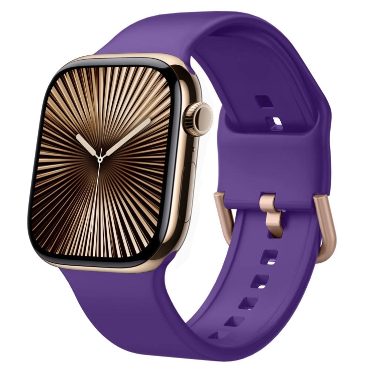 Pin Buckle Silicone Watch Band, For Apple Watch Series 10 42mm