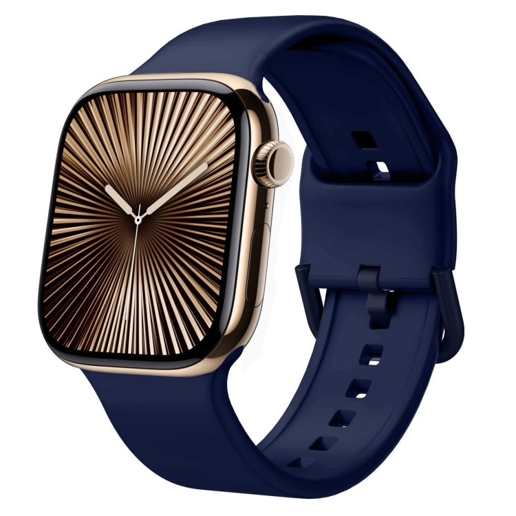 Pin Buckle Silicone Watch Band, For Apple Watch Series 10 42mm