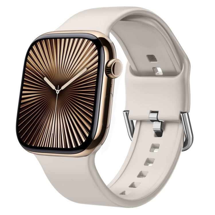 Pin Buckle Silicone Watch Band, For Apple Watch Series 10 42mm