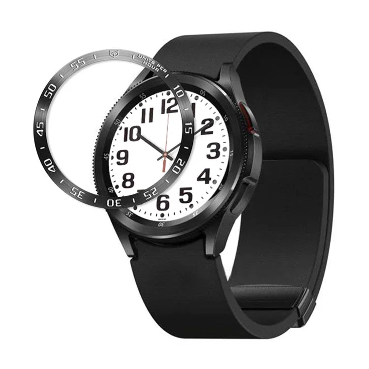 กรอบเหล็กป้องกันวงแหวนสไตล์ A สำหรับ Samsung Galaxy Watch6 Classic 47mm, สำหรับ Samsung Galaxy Watch6 Classic 43mm