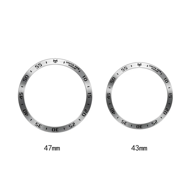 กรอบเหล็กป้องกันวงแหวนสไตล์ A สำหรับ Samsung Galaxy Watch6 Classic 47mm, สำหรับ Samsung Galaxy Watch6 Classic 43mm