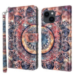 3D Painted Leather Phone Case, For iPhone 15 Pro Max, For iPhone 15 Pro, For iPhone 15 Plus, For iPhone 15