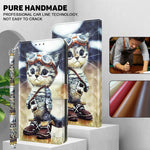 3D Painted Leather Phone Case, For iPhone 16 Pro Max, For iPhone 16 Pro, For iPhone 16 Plus, For iPhone 16
