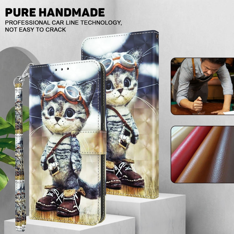 3D Painted Leather Phone Case, For iPhone 16 Pro Max, For iPhone 16 Pro, For iPhone 16 Plus, For iPhone 16