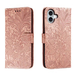เคสโทรศัพท์หนังแบบพลิกลายดอกไม้ลูกไม้สำหรับนูน สำหรับ iPhone 17e / 16e, สำหรับ iPhone 17 Pro Max, สำหรับ iPhone 17 Pro, สำหรับ iPhone 17, สำหรับ iPhone Air, สำหรับ iPhone 16 Pro Max, สำหรับ iPhone 16 Pro, สำหรับ iPhone 16 Plus