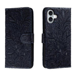 เคสโทรศัพท์หนังแบบพลิกลายดอกไม้ลูกไม้สำหรับนูน สำหรับ iPhone 17e / 16e, สำหรับ iPhone 17 Pro Max, สำหรับ iPhone 17 Pro, สำหรับ iPhone 17, สำหรับ iPhone Air, สำหรับ iPhone 16 Pro Max, สำหรับ iPhone 16 Pro, สำหรับ iPhone 16 Plus