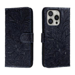 เคสโทรศัพท์หนังแบบพลิกลายดอกไม้ลูกไม้สำหรับนูน สำหรับ iPhone 17e / 16e, สำหรับ iPhone 17 Pro Max, สำหรับ iPhone 17 Pro, สำหรับ iPhone 17, สำหรับ iPhone Air, สำหรับ iPhone 16 Pro Max, สำหรับ iPhone 16 Pro, สำหรับ iPhone 16 Plus
