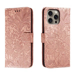 เคสโทรศัพท์หนังแบบพลิกลายดอกไม้ลูกไม้สำหรับนูน สำหรับ iPhone 17e / 16e, สำหรับ iPhone 17 Pro Max, สำหรับ iPhone 17 Pro, สำหรับ iPhone 17, สำหรับ iPhone Air, สำหรับ iPhone 16 Pro Max, สำหรับ iPhone 16 Pro, สำหรับ iPhone 16 Plus