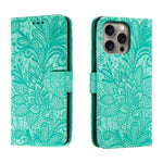 เคสโทรศัพท์หนังแบบพลิกลายดอกไม้ลูกไม้สำหรับนูน สำหรับ iPhone 17e / 16e, สำหรับ iPhone 17 Pro Max, สำหรับ iPhone 17 Pro, สำหรับ iPhone 17, สำหรับ iPhone Air, สำหรับ iPhone 16 Pro Max, สำหรับ iPhone 16 Pro, สำหรับ iPhone 16 Plus
