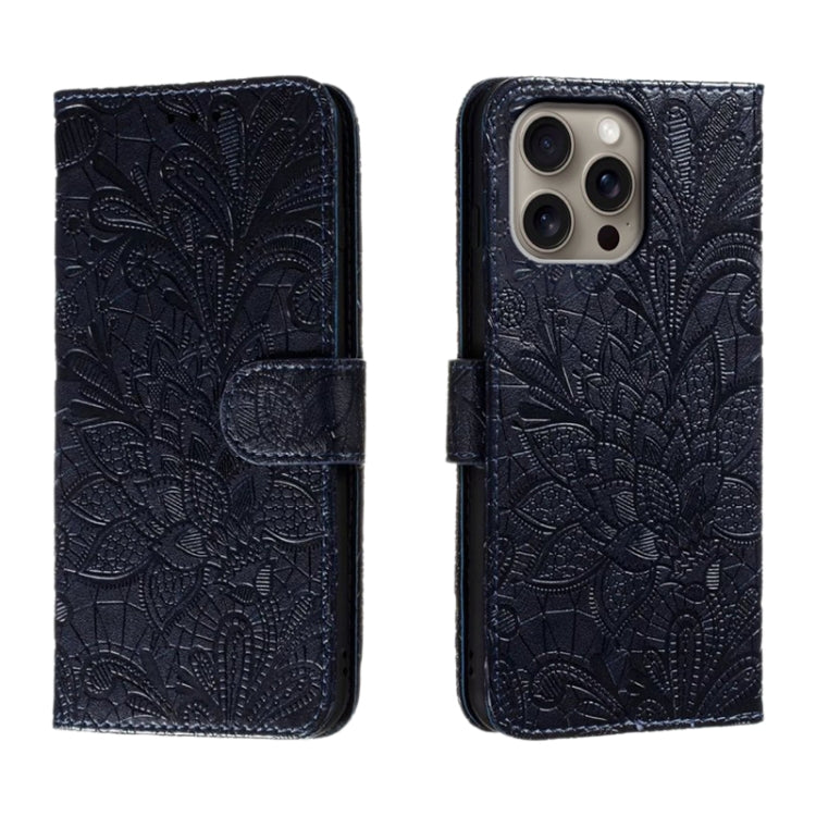 เคสโทรศัพท์หนังแบบพลิกลายดอกไม้ลูกไม้สำหรับนูน สำหรับ iPhone 17e / 16e, สำหรับ iPhone 17 Pro Max, สำหรับ iPhone 17 Pro, สำหรับ iPhone 17, สำหรับ iPhone Air, สำหรับ iPhone 16 Pro Max, สำหรับ iPhone 16 Pro, สำหรับ iPhone 16 Plus