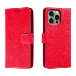 เคสโทรศัพท์หนังแบบพลิกลายดอกไม้ลูกไม้สำหรับนูน สำหรับ iPhone 17e / 16e, สำหรับ iPhone 17 Pro Max, สำหรับ iPhone 17 Pro, สำหรับ iPhone 17, สำหรับ iPhone Air, สำหรับ iPhone 16 Pro Max, สำหรับ iPhone 16 Pro, สำหรับ iPhone 16 Plus