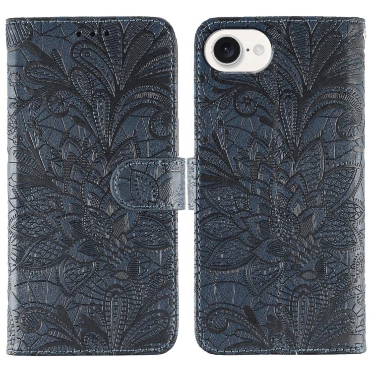 เคสโทรศัพท์หนังแบบพลิกลายดอกไม้ลูกไม้สำหรับนูน สำหรับ iPhone 17e / 16e, สำหรับ iPhone 17 Pro Max, สำหรับ iPhone 17 Pro, สำหรับ iPhone 17, สำหรับ iPhone Air, สำหรับ iPhone 16 Pro Max, สำหรับ iPhone 16 Pro, สำหรับ iPhone 16 Plus