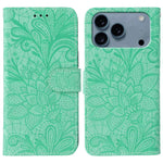 เคสโทรศัพท์หนังแบบพลิกลายดอกไม้ลูกไม้สำหรับนูน สำหรับ iPhone 17e / 16e, สำหรับ iPhone 17 Pro Max, สำหรับ iPhone 17 Pro, สำหรับ iPhone 17, สำหรับ iPhone Air, สำหรับ iPhone 16 Pro Max, สำหรับ iPhone 16 Pro, สำหรับ iPhone 16 Plus