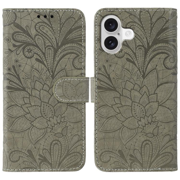 เคสโทรศัพท์หนังแบบพลิกลายดอกไม้ลูกไม้สำหรับนูน สำหรับ iPhone 17e / 16e, สำหรับ iPhone 17 Pro Max, สำหรับ iPhone 17 Pro, สำหรับ iPhone 17, สำหรับ iPhone Air, สำหรับ iPhone 16 Pro Max, สำหรับ iPhone 16 Pro, สำหรับ iPhone 16 Plus