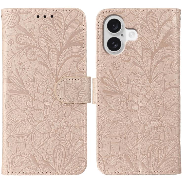 เคสโทรศัพท์หนังแบบพลิกลายดอกไม้ลูกไม้สำหรับนูน สำหรับ iPhone 17e / 16e, สำหรับ iPhone 17 Pro Max, สำหรับ iPhone 17 Pro, สำหรับ iPhone 17, สำหรับ iPhone Air, สำหรับ iPhone 16 Pro Max, สำหรับ iPhone 16 Pro, สำหรับ iPhone 16 Plus