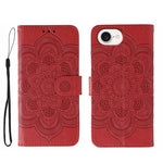 เคสโทรศัพท์หนังลายพระอาทิตย์ Mandala สำหรับนูน สำหรับ iPhone 16e / 17e, สำหรับ iPhone 17 Pro Max, สำหรับ iPhone 17 Pro, สำหรับ iPhone 17, สำหรับ iPhone Air, สำหรับ iPhone 15 Pro Max