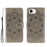 เคสโทรศัพท์หนังลายพระอาทิตย์ Mandala สำหรับนูน สำหรับ iPhone 16e / 17e, สำหรับ iPhone 17 Pro Max, สำหรับ iPhone 17 Pro, สำหรับ iPhone 17, สำหรับ iPhone Air, สำหรับ iPhone 15 Pro Max