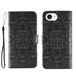 เคสโทรศัพท์หนังลายพระอาทิตย์ Mandala สำหรับนูน สำหรับ iPhone 16e / 17e, สำหรับ iPhone 17 Pro Max, สำหรับ iPhone 17 Pro, สำหรับ iPhone 17, สำหรับ iPhone Air, สำหรับ iPhone 15 Pro Max