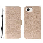 เคสโทรศัพท์หนังลายพระอาทิตย์ Mandala สำหรับนูน สำหรับ iPhone 16e / 17e, สำหรับ iPhone 17 Pro Max, สำหรับ iPhone 17 Pro, สำหรับ iPhone 17, สำหรับ iPhone Air, สำหรับ iPhone 15 Pro Max