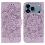 เคสโทรศัพท์หนังลายพระอาทิตย์ Mandala สำหรับนูน สำหรับ iPhone 16e / 17e, สำหรับ iPhone 17 Pro Max, สำหรับ iPhone 17 Pro, สำหรับ iPhone 17, สำหรับ iPhone Air, สำหรับ iPhone 15 Pro Max