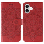 เคสโทรศัพท์หนังลายพระอาทิตย์ Mandala สำหรับนูน สำหรับ iPhone 16e / 17e, สำหรับ iPhone 17 Pro Max, สำหรับ iPhone 17 Pro, สำหรับ iPhone 17, สำหรับ iPhone Air, สำหรับ iPhone 15 Pro Max