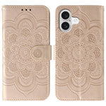 เคสโทรศัพท์หนังลายพระอาทิตย์ Mandala สำหรับนูน สำหรับ iPhone 16e / 17e, สำหรับ iPhone 17 Pro Max, สำหรับ iPhone 17 Pro, สำหรับ iPhone 17, สำหรับ iPhone Air, สำหรับ iPhone 15 Pro Max