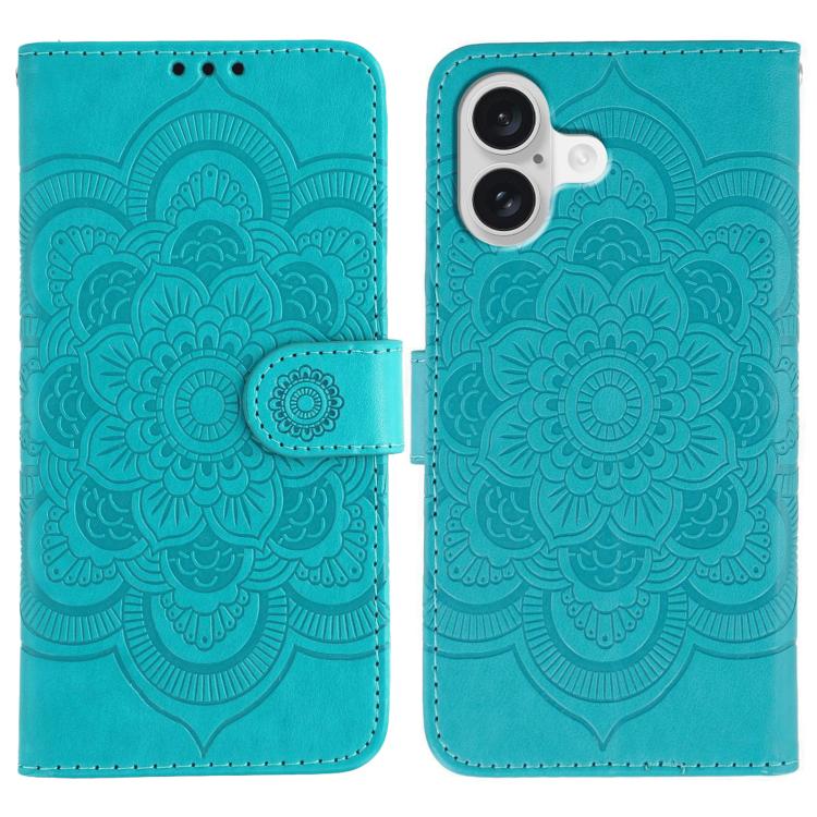 เคสโทรศัพท์หนังลายพระอาทิตย์ Mandala สำหรับนูน สำหรับ iPhone 16e / 17e, สำหรับ iPhone 17 Pro Max, สำหรับ iPhone 17 Pro, สำหรับ iPhone 17, สำหรับ iPhone Air, สำหรับ iPhone 15 Pro Max