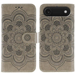 เคสโทรศัพท์หนังลายพระอาทิตย์ Mandala สำหรับนูน สำหรับ iPhone 16e / 17e, สำหรับ iPhone 17 Pro Max, สำหรับ iPhone 17 Pro, สำหรับ iPhone 17, สำหรับ iPhone Air, สำหรับ iPhone 15 Pro Max