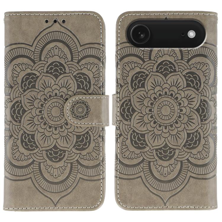 เคสโทรศัพท์หนังลายพระอาทิตย์ Mandala สำหรับนูน สำหรับ iPhone 16e / 17e, สำหรับ iPhone 17 Pro Max, สำหรับ iPhone 17 Pro, สำหรับ iPhone 17, สำหรับ iPhone Air, สำหรับ iPhone 15 Pro Max