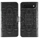 เคสโทรศัพท์หนังลายพระอาทิตย์ Mandala สำหรับนูน สำหรับ iPhone 16e / 17e, สำหรับ iPhone 17 Pro Max, สำหรับ iPhone 17 Pro, สำหรับ iPhone 17, สำหรับ iPhone Air, สำหรับ iPhone 15 Pro Max