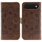 เคสโทรศัพท์หนังลายพระอาทิตย์ Mandala สำหรับนูน สำหรับ iPhone 16e / 17e, สำหรับ iPhone 17 Pro Max, สำหรับ iPhone 17 Pro, สำหรับ iPhone 17, สำหรับ iPhone Air, สำหรับ iPhone 15 Pro Max