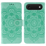 เคสโทรศัพท์หนังลายพระอาทิตย์ Mandala สำหรับนูน สำหรับ iPhone 16e / 17e, สำหรับ iPhone 17 Pro Max, สำหรับ iPhone 17 Pro, สำหรับ iPhone 17, สำหรับ iPhone Air, สำหรับ iPhone 15 Pro Max