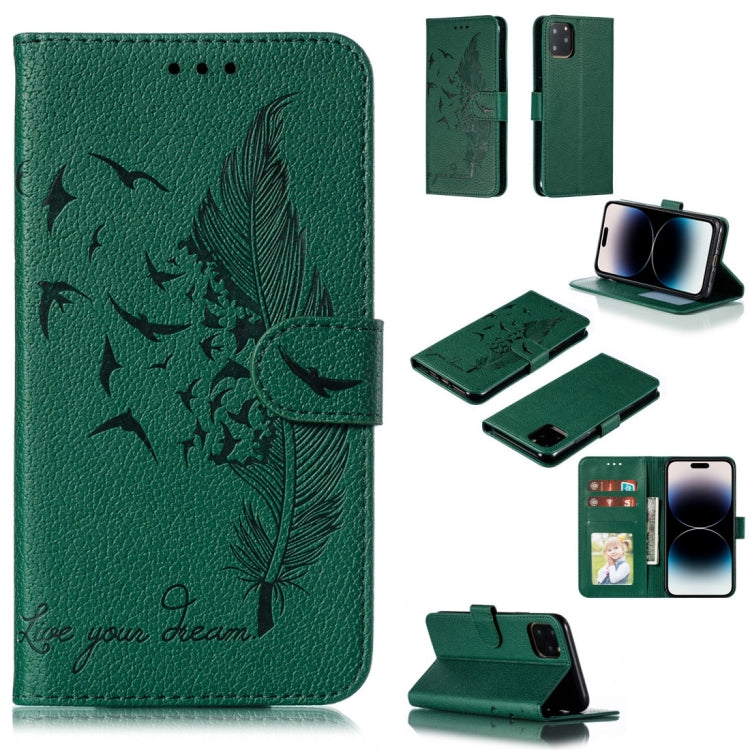เคสโทรศัพท์หนังลายลิ้นจี่ลายขนนก สำหรับ iPhone 17 Pro Max, สำหรับ iPhone 17 Pro, สำหรับ iPhone 17, สำหรับ iPhone Air, สำหรับ iPhone 15 Pro Max, สำหรับ iPhone 15 Pro, สำหรับ iPhone 15 Plus, สำหรับ iPhone 15