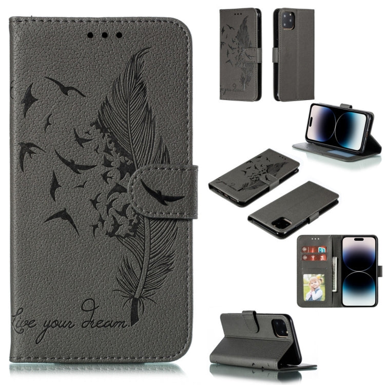 เคสโทรศัพท์หนังลายลิ้นจี่ลายขนนก สำหรับ iPhone 17 Pro Max, สำหรับ iPhone 17 Pro, สำหรับ iPhone 17, สำหรับ iPhone Air, สำหรับ iPhone 15 Pro Max, สำหรับ iPhone 15 Pro, สำหรับ iPhone 15 Plus, สำหรับ iPhone 15