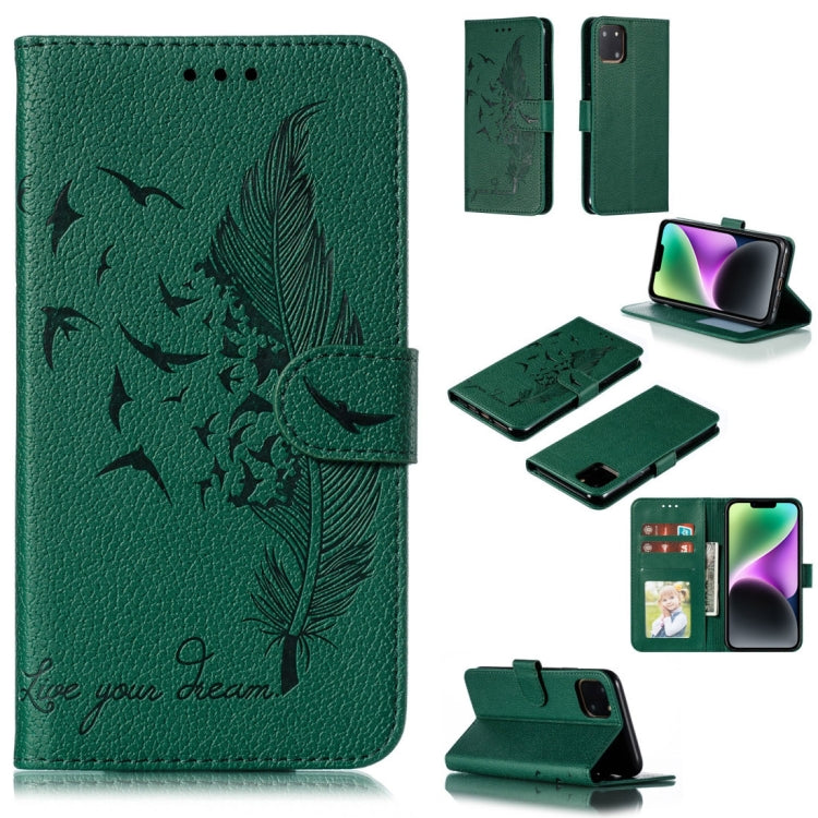 เคสโทรศัพท์หนังลายลิ้นจี่ลายขนนก สำหรับ iPhone 17 Pro Max, สำหรับ iPhone 17 Pro, สำหรับ iPhone 17, สำหรับ iPhone Air, สำหรับ iPhone 15 Pro Max, สำหรับ iPhone 15 Pro, สำหรับ iPhone 15 Plus, สำหรับ iPhone 15