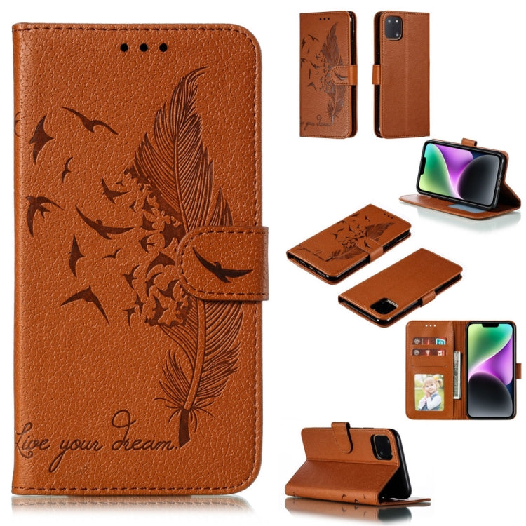 เคสโทรศัพท์หนังลายลิ้นจี่ลายขนนก สำหรับ iPhone 17 Pro Max, สำหรับ iPhone 17 Pro, สำหรับ iPhone 17, สำหรับ iPhone Air, สำหรับ iPhone 15 Pro Max, สำหรับ iPhone 15 Pro, สำหรับ iPhone 15 Plus, สำหรับ iPhone 15