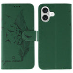 เคสโทรศัพท์หนังลายลิ้นจี่ลายขนนก สำหรับ iPhone 17 Pro Max, สำหรับ iPhone 17 Pro, สำหรับ iPhone 17, สำหรับ iPhone Air, สำหรับ iPhone 15 Pro Max, สำหรับ iPhone 15 Pro, สำหรับ iPhone 15 Plus, สำหรับ iPhone 15