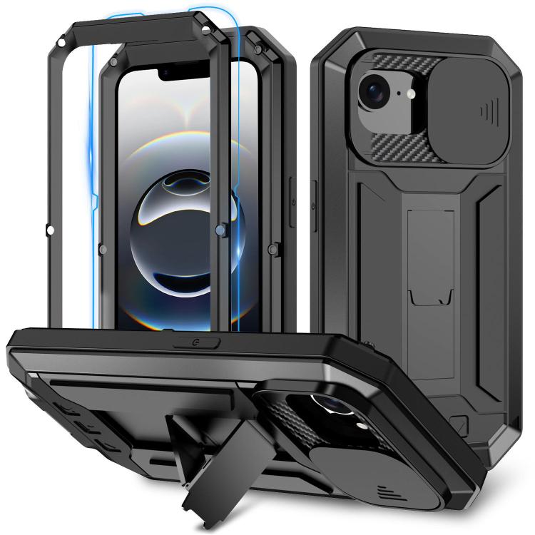 R-JUST Sliding Camera IP54 Life Waterproof Holder Phone Case, For iPhone 17e / 16e, For iPhone 17 Pro Max, For iPhone 17 Pro, For iPhone 17, For iPhone Air, For iPhone 16 Pro Max, For iPhone 16 Pro, For iPhone 16 Plus, For iPhone 16, For iPhone 15 Pro ...