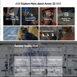 Ulefone Armor 22, โทรศัพท์กันกระแทก IP68/IP69K, หน้าจอ 6.58 นิ้ว Android 15 MediaTek Helio G96 Octa Core, เครือข่าย: 4G, NFC, OTG, 8GB+128GB, 8GB+256GB